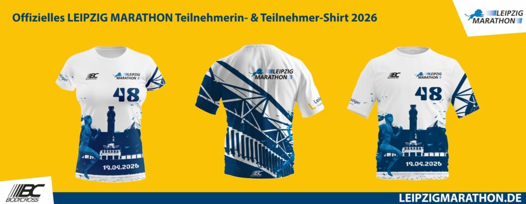 Offizielles LEIPZIG MARATHON Teilnehmerin Teilnehmer Shirt 2026