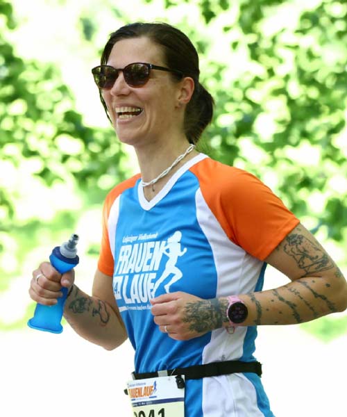 Stefanie Marzke beim Laufen